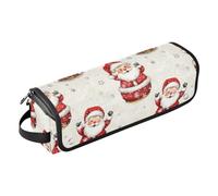 Santa Clause Sac de voyage haute résolution pour outils capillaires avec tapis résistant à la chaleur pour fer à friser Sac de rangement pour fers plats, fers à lisser, fers à friser, rangement
