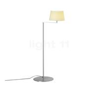 Santa & Cole Americana Lampadaire nickel/lin blanc