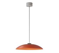 Santa & Cole HeadHat Plate M Pendelleuchte, abat-jour rouge orange, rosette blanche