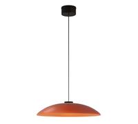 Santa & Cole HeadHat Plate M Pendelleuchte, abat-jour rouge orange, rosette noire