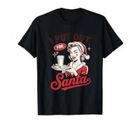 Santa Cookies and Milk Christmas Humour Holiday T-Shirt