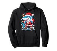 Santa Costume for Kids Boys Adults Funny Shark Christmas Sweat à Capuche