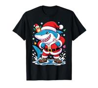Santa Costume for Kids Boys Adults Funny Shark Christmas T-Shirt