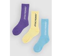 Santa Cruz BT Strip Chaussettes à motifs Uni