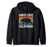Santa Cruz California Beach Forest Northern Cali Bear Sweat à Capuche