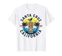 Santa Cruz California Beach Surfing Summer Vacances T-Shirt