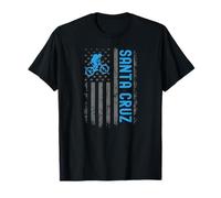Santa Cruz California CA Vintage Retro Souvenirs Biking Flag T-Shirt