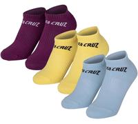 Santa Cruz Chaussettes Strip No Show pour femmes (3 Pack) SCW-A1393 Einheitsgröße