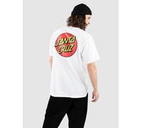 Santa Cruz Classic Dot Chest T-Shirt blanc