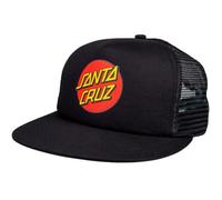 Santa Cruz Classic Dot snapback truckerpet black