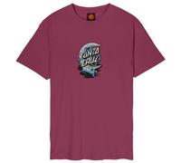 Santa Cruz - Crescent Bone Hand T-Shirt - T-shirt - S - burgundy
