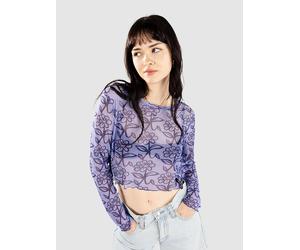 Santa Cruz Delfino Flower Mesh Crop T-Shirt manches longues 12