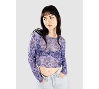 Santa Cruz Delfino Flower Mesh Crop T-Shirt manches longues 8