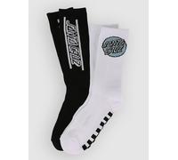 Santa Cruz Finish Line (2 Pack) Socks à motifs Uni
