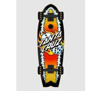 Santa Cruz Flaming Dice Dot 27.7" Cruiser complet à motifs Uni