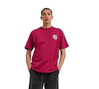 Santa Cruz Flaming Dice Dot Ches T-shirt, bordeaux, XL