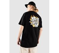 Santa Cruz Flaming Dice Dot Chest T-Shirt noir XL