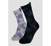 Santa Cruz Flourish Daisy 2 Pack Chaussettes à motifs Uni