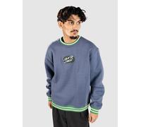 Santa Cruz - Global Oval Dot Front Crew - Pull - M - heritage blue