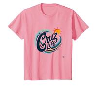 Santa Cruz Life Surf Wave Sun Graphic pour Homme T-Shirt, Enfant, Rose, 6 Ans