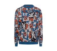 Santa Cruz Pull-over bleu / gris / orange / noir, Taille L