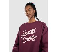 Santa Cruz Ribbon Script Front Crew Sweat rouge 10