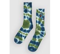 Santa Cruz Screaming Hand Tie Dye Chaussettes bleu Uni