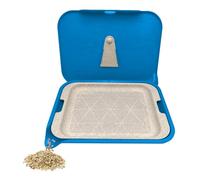 Santa Cruz Shredder Kit de plateau avec bec verseur pour un remplissage facile, bords arrondis lisses - Petit (bleu)