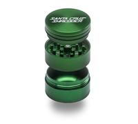 Santa Cruz Shredder Moulin à herbes 3 pièces Medium 5,4 cm Poignée supérieure et aluminium (vert)
