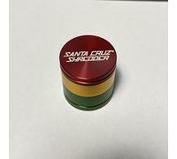 Santa Cruz Shredder Moulin à herbes en métal avec dessus moleté pour une meilleure prise en main 3 pièces Petit 4,3 cm (Rasta)
