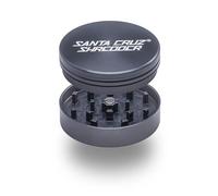Santa Cruz Shredder Moulin à herbes en métal avec dessus moleté pour une prise en main plus forte, 2 pièces, 6,9 cm (gris)
