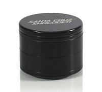Santa Cruz Shredder Moulin à herbes et épices fabriqué aux États-Unis (grand (7 cm), noir)