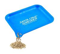 Santa Cruz Shredder Plateau à Rouler en Chanvre avec Bec verseur pour Un Remplissage Facile, Bords arrondis Lisses - Petit (Bleu)