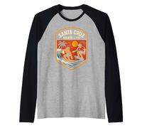 Santa Cruz Skate Life Retro Beachy Vibes Hommes Manche Raglan