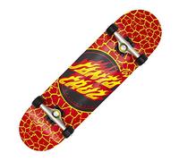 Santa Cruz Skateboard Flame Dot 8.25"" in Rood en Geel