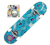 SANTA CRUZ Skateboard professionnel complet skate adulte et enfant original Santa Cruz + 20 stickers cadeaux (multi hand, 8.25)
