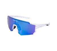 Santa Cruz Strip Racer Lunettes de soleil unisexes, Blanc/bleu