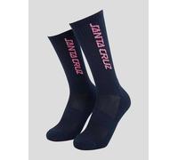 Santa Cruz Strip Socks (3 Pk) 8-11 Socks à motifs Uni