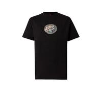 Santa Cruz T-Shirt 'Collage' gris chiné / noir, Taille S