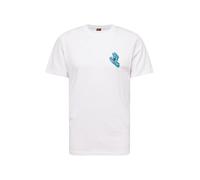 Santa Cruz T-Shirt 'Screaming Hand' bleu clair / rouge rubis / noir / blanc, Taille L