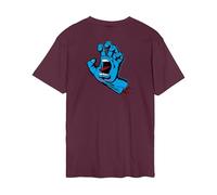 Santa Cruz T-shirt Screaming Hand Chest, Cerise, M