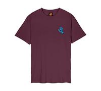 Santa Cruz - Screaming Hand Chest T-Shirt - T-shirt - M - dark cherry