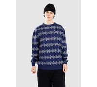 Santa Cruz Wired Knit Crew Pull bleu L