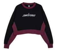 Santa Cruz - Women's Flourish Strip Crew - Pull - 12 - black