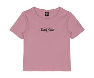 Santa Cruz - Women's Love Script Front T-Shirt - T-shirt - 6 - universal pink