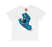 SANTA CRUZ Youth T-Shirt Youth Screaming Hand T-Shirt 12/14 ANS White