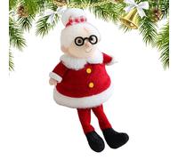 Santa Doll - Ornement Du Père Noël | Père Christmas Figurine Toy Set | Soft Old Saint Nick Claus Assis Figure Pour Noël | Décoration De L'ornement De La Peluche De Vacances Pour Le Salon Du Salon De L
