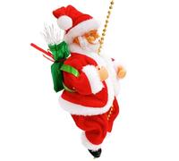 Santa Escalador en Cuerda - adorrno De Árbol Para Festivales | Decoración Navideña Musical Iluminada Colgable, Para Niños Adultos Fiestas Puerta Principal Jardín Techo Aula Árbol Hogar Navidad