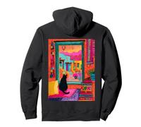Santa Fe Chat Desert Fenêtre Colorée Sud-Ouest Sweat à Capuche