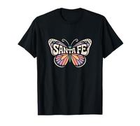 Santa Fe Papillon - Nouveau Mexique Pastel Nom de la Ville Word Art T-Shirt
